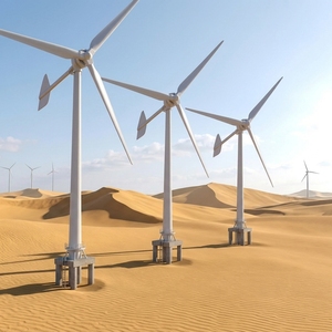 Generadores Eólicos Horizontales de Alta Eficiencia con Accionamiento Magnético Directo, Aspas de Fibra de Vidrio, Diámetro del Rotor de 3,19 m, 100 kW, Horizontal-100KW 100 - Product Image 6