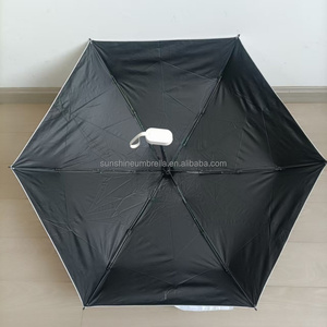 Tùy chỉnh di động mặt trời mưa không thấm nước ngoài trời 19 inch 6 xương sườn Mini <span class=keywords><strong>Pocket</strong></span> UV bảo vệ 5 gấp ô - Product Image 4