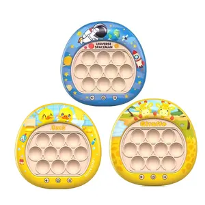 Electric kids educational button toy quick push pop light up games