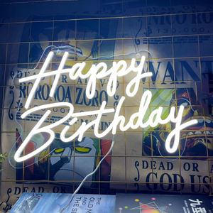Buon compleanno LED insegna al neon <span class=keywords><strong>oh</strong></span> <span class=keywords><strong>baby</strong></span> per la stanza festa di compleanno decorazione per la casa di nozze - Product Image 5