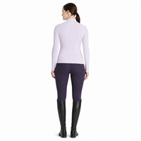Haut de base équestre pour femmes, anti-UV 50+, antimicrobien, extensible à 360°, pour l'entraînement d'équitation