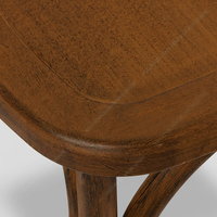 Chaise de restaurant en résine JIHOW, couleur châtaigne, design moderne antique, légère, durable, usage commercial