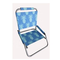 Chaise de plage pliable en acier, style moderne, durable, légère, confortable, pour l'extérieur, couleurs personnalisées imprimées UV