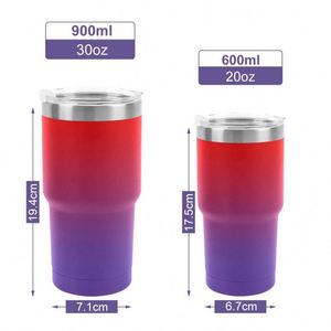 แก้วน้ำสแตนเลสขนาด 20 ออนซ์ 30 ออนซ์ รุ่นโปรโมชั่น สีสันตามสั่ง ป้องกันเหงื่อ ล้างในเครื่องล้างจานได้ ขวดน้ำสุญญากาศ - Product Image 2