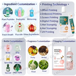 Individuelle 250 ml Fluoridfreie, alkoholfreie Reisegröße Zahnaufhellung Mundwasser mit Kräuterminz-Fruchtgeschmack - Product Image 4