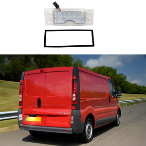 Luz de matrícula de 210 mm con carcasa transparente y LED blanco para Opel Movano, Renault Master, Vauxhall - Product Image 1