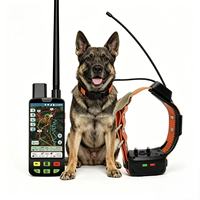 Système de clôture GPS pour chien avec collier de choc réglable, alertes d'évasion géofonctionnelles et signal VHF de 15 km