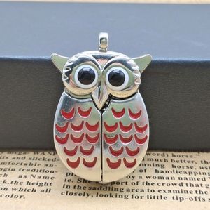 حجم صغير كلاسيكي البومة البرونزية ضياء 27 مللي متر ووتش خمر العتيقة نموذج البومة ساعة جيب - Product Image 6