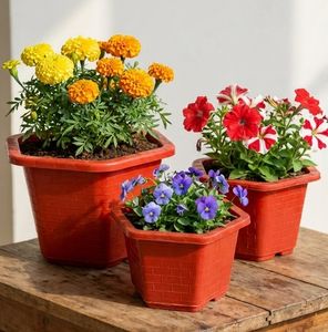 Grand bac à plantes carré en plastique, paroi épaisse, pot à fleurs en PP pour l'aménagement paysager, la pépinière, la culture d'arbres, durable A480 - Product Image 5