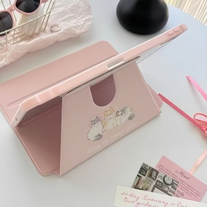 เคสไอแพดลายแมวน่ารัก 360 °   ฝาครอบอะคริลิคแบบหมุนได้สำหรับไอแพดแอร์ 4/5/6/7, ไอแพดโปร 11" A16, ไอแพดรุ่นที่ 10, ป้องกันการกระแทก - Product Image 3