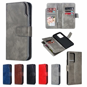 Étui en cuir multifonction avec 9 emplacements pour cartes pour Samsung <span class=keywords><strong>Galaxy</strong></span> A07 A17 A26 A36 A56 A16 A06 A55 A35 A25 A54 A34 <span class=keywords><strong>5G</strong></span> 4G - Product Image 5