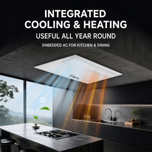 Climatiseur de plafond compact Bortu 12000 BTU pour salle de bain, café, petite cuisine, sans unité extérieure, design compact - Product Image 1
