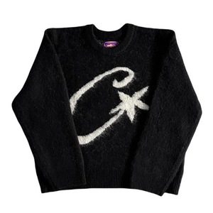 เสื้อกันหนาวมีฮู้ดสำหรับผู้ชาย <span class=keywords><strong>YATI</strong></span> แบบหนา สไตล์วินเทจ ทรงโอเวอร์ไซส์ ลายเรขาคณิต ปิดด้วยซิป ระบายอากาศได้ดี ผ้าขนสัตว์/ไนลอนถักเนื้อหยาบ ป้องกันการเป็นขุย - Product Image 1