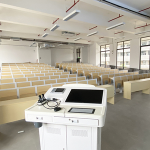 Asientos de Madera para Aulas Universitarias, Sillas y Mesas Fijas para Teatros Escolares y Universitarios - Product Image 1
