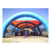 Champ gonflable scellé par air de filet de Paintball d'arène gonflable de Paintball pour des jeux de Paintball