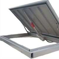 Plancher escamotable pour passage souterrain, porte électrique dissimulée et panneau d'entrée automatique pour sous-sol