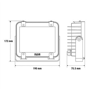 Faro LED Beghelli Pro 1X30 3K 20X8X18 Cm per Illuminazione Esterna - Product Image 2