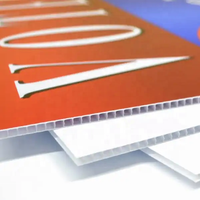 Panneaux publicitaires en plastique ondulé robuste de 12 mm, découpe sur mesure, impression UV avec piquet en H, panneau extérieur en PP pour la promotion