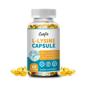 600mg L-lysine Capsules Essential Amino Acid Lysine Complex Sofgel Capsule 60pcs For Immune Health