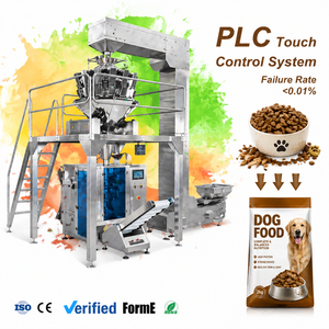 Machine d'emballage verticale haute vitesse pour grandes quantités de guimauves, avec fabrication de sacs oreiller en film enroulable et remplissage-scellage de sachets - Product Image 1