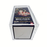 Boîte de rangement en acrylique transparente moderne personnalisée avec protection UV, pour boîte de rappel TCG, avec couvercle magnétique pour l'affichage