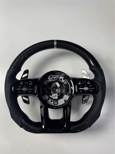 Volant de voiture sport noir en cuir W204 W205 AMG CLA, <span class=keywords><strong>prix</strong></span> promotionnel pour <span class=keywords><strong>Mercedes</strong></span>-Benz - Product Image 4
