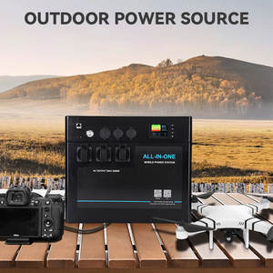 Système de stockage d'énergie solaire AC portable 3000W <span class=keywords><strong>avec</strong></span> <span class=keywords><strong>batterie</strong></span> <span class=keywords><strong>externe</strong></span> d'urgence alimentée par <span class=keywords><strong>batterie</strong></span> LiFePO4 12V pour extérieur, tension de sortie <span class=keywords><strong>220V</strong></span> - Product Image 6