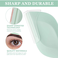 Alat Cukur & Pencukur Alis Wanita yang Modis dengan Pisau Bulat Stainless Steel, Alat Dermaplane untuk Pengelupasan & Penghilang Rambut