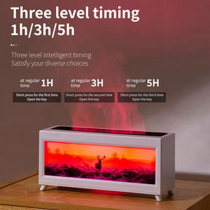 Upgraded Fireplace Flame <b>Humidifier</b> Bedroom Lasting Fragrance Machine Simulated Flame Aromatherapy Machine Household Fireplace - Product Image 4
