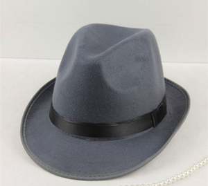 Nouveaux chapeaux Fedora en feutre noir personnalisés 2022 pour hommes, avec bordure à ruban, pour l'automne et l'hiver, vente en gros pour les fêtes et les événements professionnels - Product Image 6
