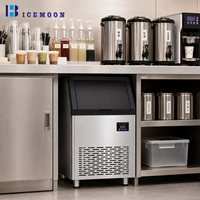 Recrutement d'agents mondiaux - Machine à glaçons commerciale automatique Bicemoon 45kg/24h à refroidissement rapide en cube, à vendre