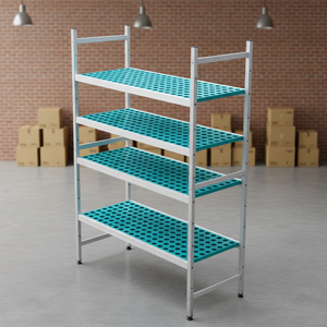 Estanterías <span class=keywords><strong>de</strong></span> Aluminio Resistentes para Exhibición Comercial, Estanterías <span class=keywords><strong>de</strong></span> Góndola para Supermercados y Tiendas <span class=keywords><strong>de</strong></span> Abarrotes - Product Image 1