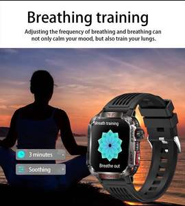 Ht29 Montre Smartwatch New Bt Call Check Light Pressure Altitude Reloj Touch Screen App <b>Control</b> Smart Watch for Men Women Male - Product Image 4