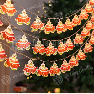 Guirlandes lumineuses décoratives de Noël multicolores pour jardin, cour et scène nocturne - Product Image 5