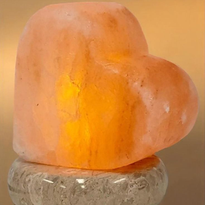 Hand-Carved Heart Himalayan Pink Salt Lamp for Bedroom Ambiance and Wellness Gift in Love Style Design - Product Image 3