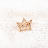 Diamant alliage de Zinc couronne broche petit costume veste broche pour Socialite vêtements lavable métal nouveau Style de personnalité de la mode