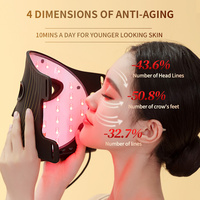 Dispositivo de Belleza LED Yanxer, Máscara Facial de Terapia de Luz Roja Ems para el Hogar, 4 Colores, Antiarrugas, Rejuvenecimiento de la Piel