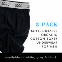 Boxers amples pour hommes grandes tailles en fibre de bambou, avec bande élastique jacquard, respirants, écologiques, antibactériens, à braguette boutonnée