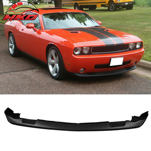 Compatible con Dodge Challenger 2008-2010, Labio de Parachoques Delantero Sin Pintar, Negro - Product Image 1