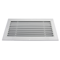 Diffuseur linéaire en aluminium à fentes de 0, 15 et 30 degrés, ventilation de plafond, grille d'alimentation en air