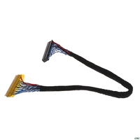 كابل LVDS FIX-30P-D8 ثنائي القنوات 8 بت بمسافة بين 1.0 مم ودبابيس مزدوجة 30FIX، ضفيرة أسلاك PVC بطول 200 مم، 220 فولت، للاستخدام المنزلي الإلكتروني