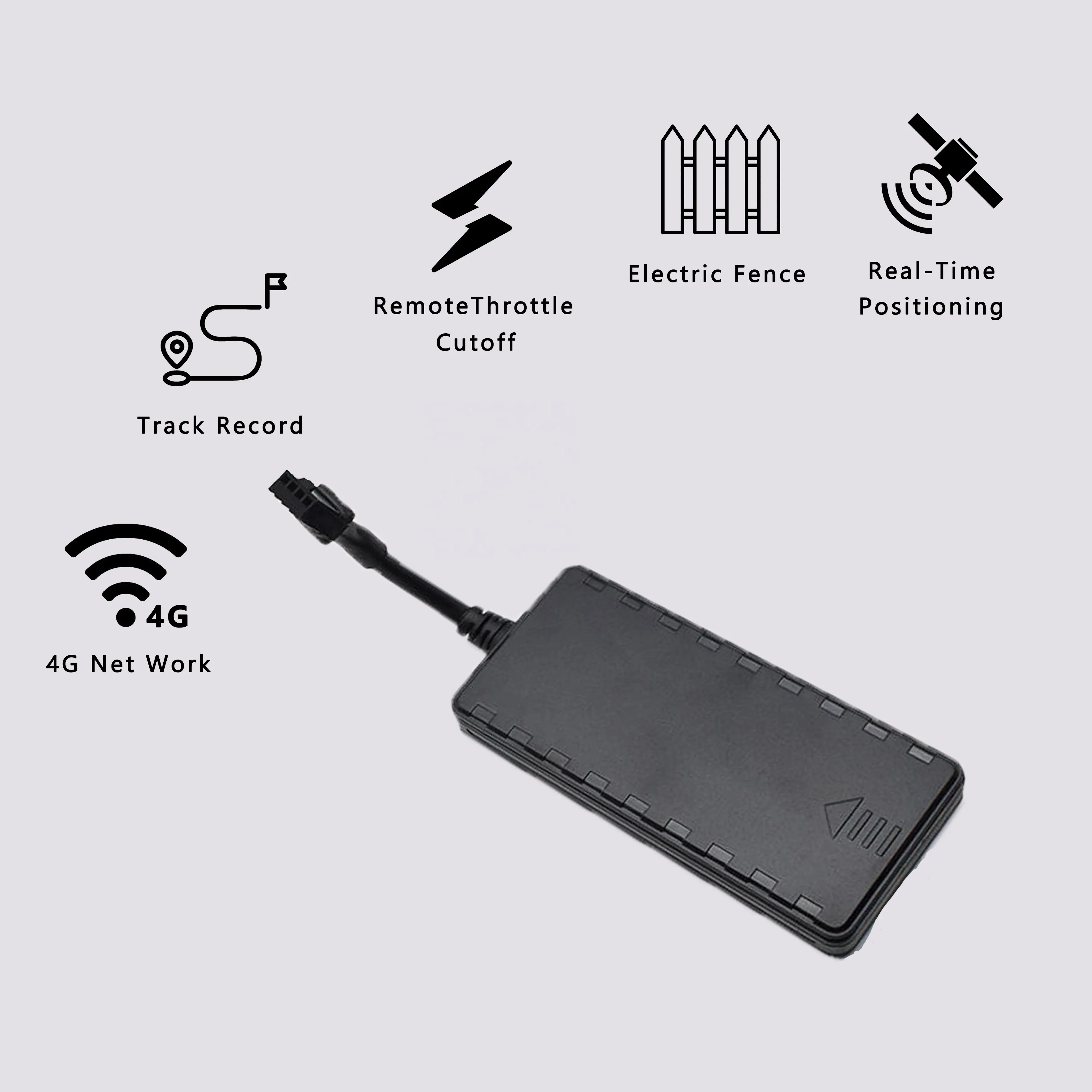 4G Dispositivo de seguridad con cable para coche rastreador remoto corte de energía GPS GSM GPRS SMS flota rastreador GPS