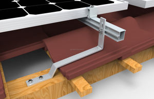 Sistema de estantería solar fotovoltaica montado en el suelo Soporte de acero anodizado SUS304 para sistema de montaje solar de panel solar y techo de tejas - Product Image 6