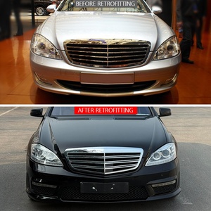 ชุดแต่งรถยนต์เบนซ์ W221 ปี 2006-2009 อัพเกรดเป็นรุ่นปี 2010 พร้อมกันชนหน้า ไฟหน้า LED กันชนหลัง และบังโคลน - Product Image 2