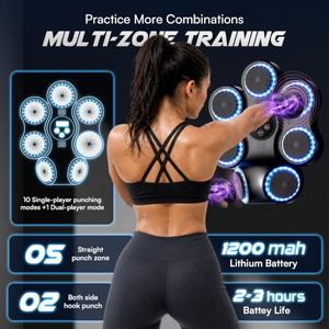 Music Boxing Wall Mount <b>Machine</b> Smart Boxing Traineing <b>Machine</b> Boxing <b>Workout</b> Equipment Target for Home Office Gym - Product Image 3
