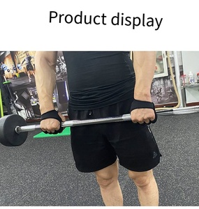 Nửa ngón tay tập thể dục găng tay cho nam giới phụ nữ Spandex bảo vệ cổ tay chống trượt Tính năng chống sốc quả tạ ngoài trời thể hình - Product Image 6