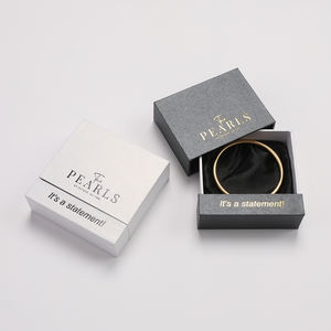 Boîte à bijoux coulissante personnalisée avec logo, nouveauté, vente chaude, pour bagues, bracelets, colliers et boucles d'oreilles, emballage de rangement - Product Image 4