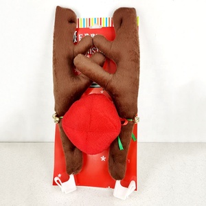 YUYANG Car <span class=keywords><strong>Reno</strong></span> Antlers Kit con cascabeles Nariz y cola-Rudolph Car Decoraciones navideñas Accesorios para automóviles - Product Image 2