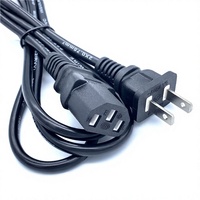 Cable de Extensión de Corriente Alterna para Computadora/Laptop, 2 Pines, 13A/10A, 1m, para Electrónica de Consumo, Venta al Por Mayor
