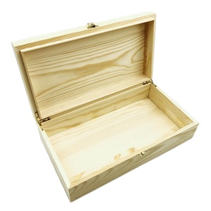 <span class=keywords><strong>Scatola</strong></span> di <span class=keywords><strong>legno</strong></span> del tesoro del ricordo del regalo del <span class=keywords><strong>tè</strong></span> incernierato incompiuto con Logo personalizzato con serratura - Product Image 1